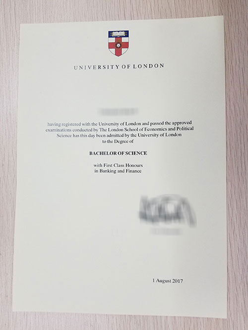 UoL fake diploma sample