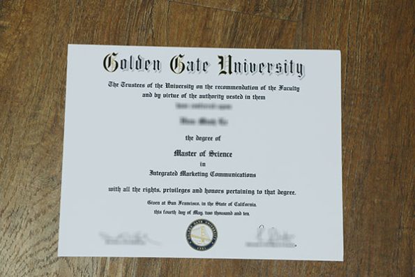 GGU fake degree sample