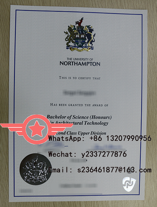 University of Northampton Bachelor of Architectural Technology fake certificate sample