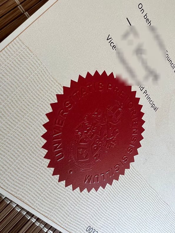 University of Pretoria fake diploma sample