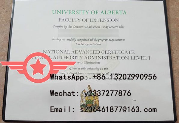 UAlberta Bachelor of Arts fake certificate sample