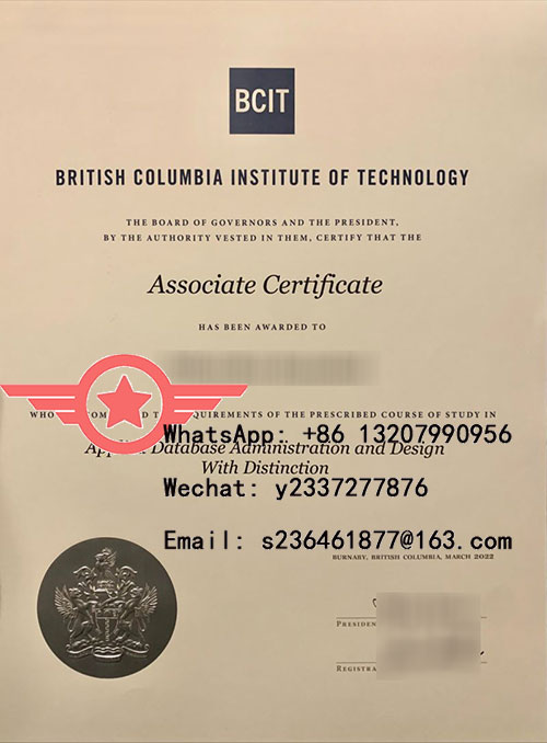 BCIT fake certificate sample