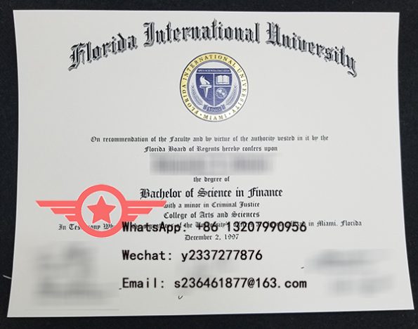 FIU Bachelor of Finance fake degree sample