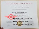 UChi Master of Arts in Business fake degree certificate sample