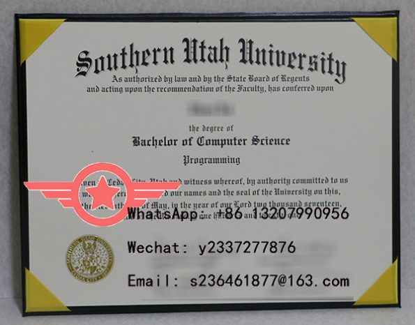 Southern Utah University BS Computer Science Fake Diploma