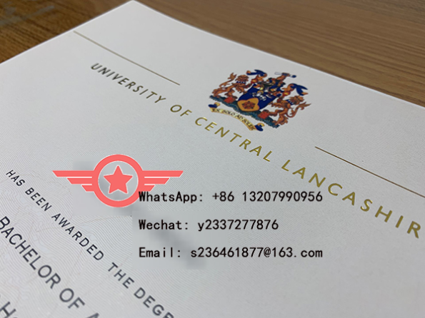 University of Central Lancashire BA fake certificate sample (2004)