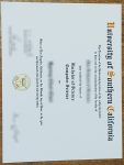 Sample USC Computer Science fake certificate