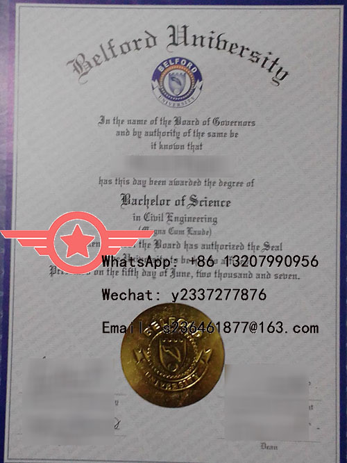 Belford University fake diploma sample