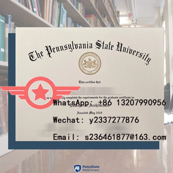 PSU Bachelor of Science fake certificate sample