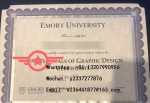 Emory University Bachelor of Science fake degree sample