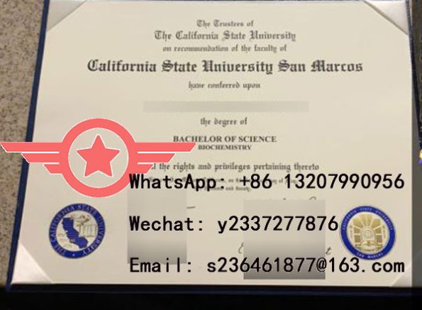 CSUSM Bachelor of Computer Science Fake Certificate Sample