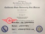 CSUSM Bachelor of Computer Science Fake Certificate Sample