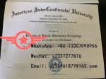 AIU Bachelor of Business Administration fake diploma sample
