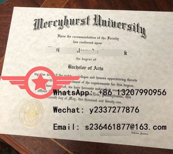 Mercyhurst University Bachelor of Arts fake degree sample