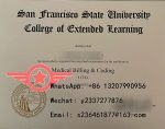 SFSU MBA fake diploma sample