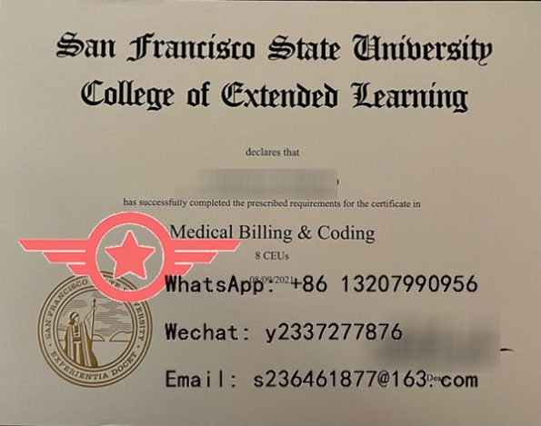 SFSU MBA fake diploma sample