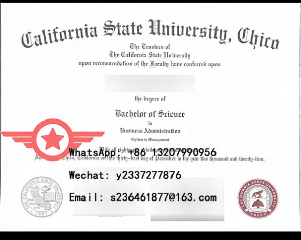 California State University Chico Bachelor of Science fake degree sample