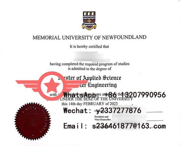 MUN Bachelor of Science fake degree sample