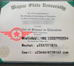 WSU BBA fake certificate sample