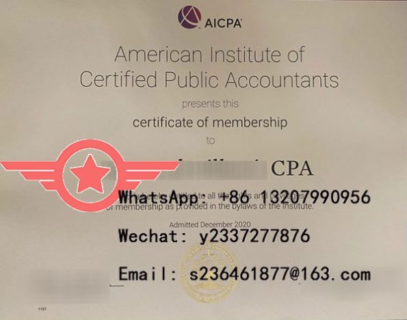 CPA fake certificate sample