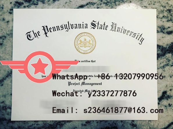 PSU Bachelor of Science fake certificate sample