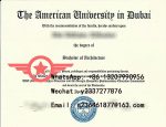 AUD Bachelor of Architecture fake diploma sample