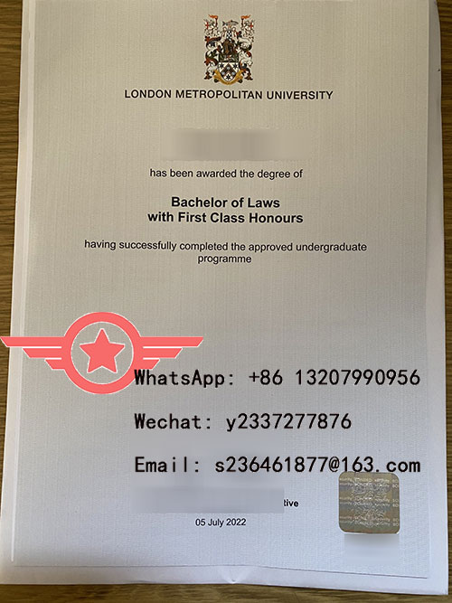London Metropolitan University Doctor of Letters fake degree sample