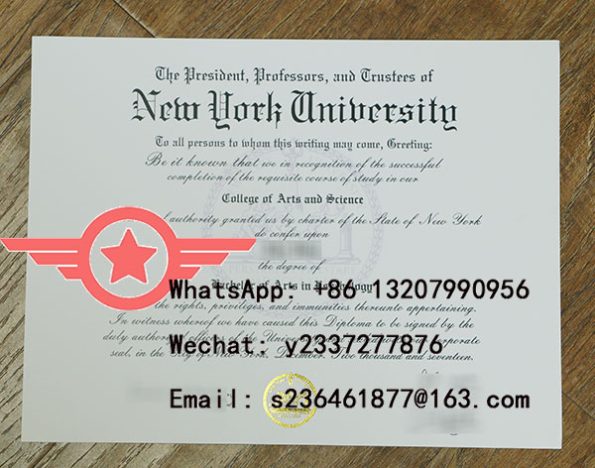 NYU BA in Psychology Fake Diploma