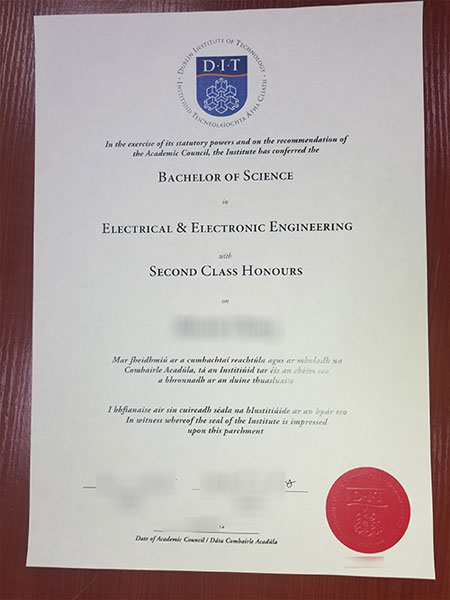 DIT Electrical & Electronic Engineering Fake Certificate Sample
