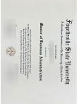 FSU MBA fake diploma sample