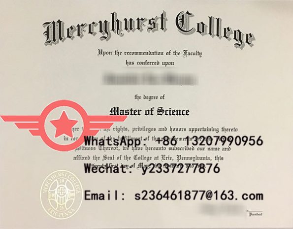 Mercyhurst University Bachelor of Arts fake degree sample