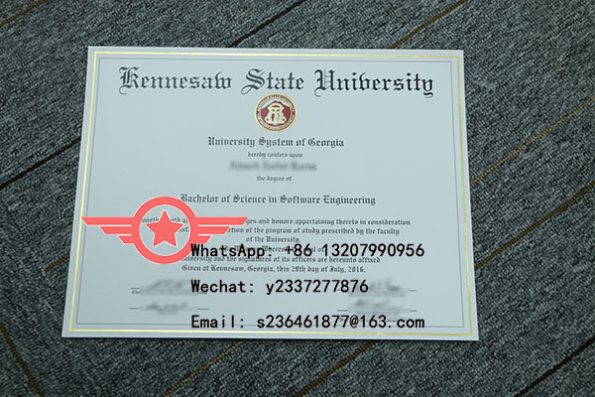 KSU Bachelor of Science in Software Engineering Fake Degree Sample