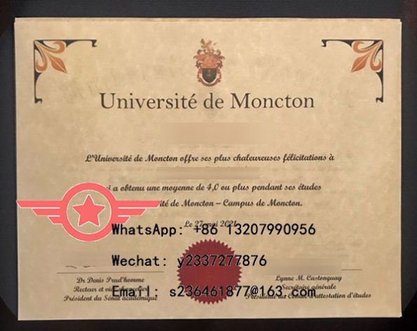 University of Moncton fake degree