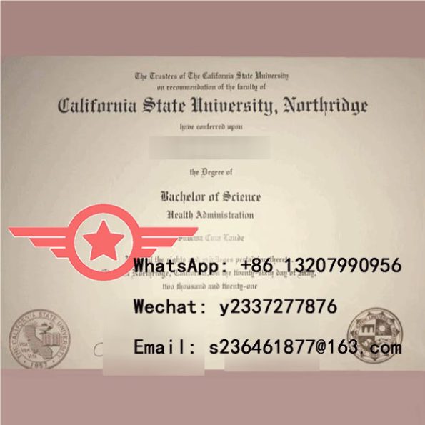 CSUN BA fake certificate sample