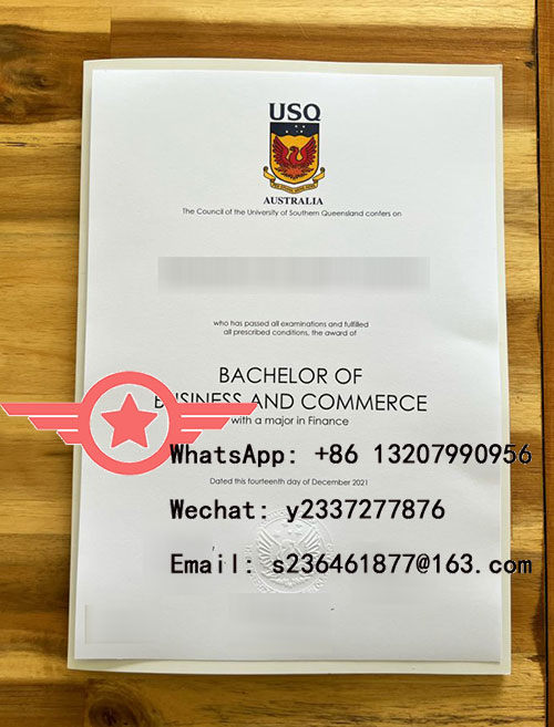 UniSQ Bachelor of Commerce fake degree sample