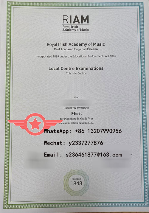 RIAM Level 5 Piano fake degree sample