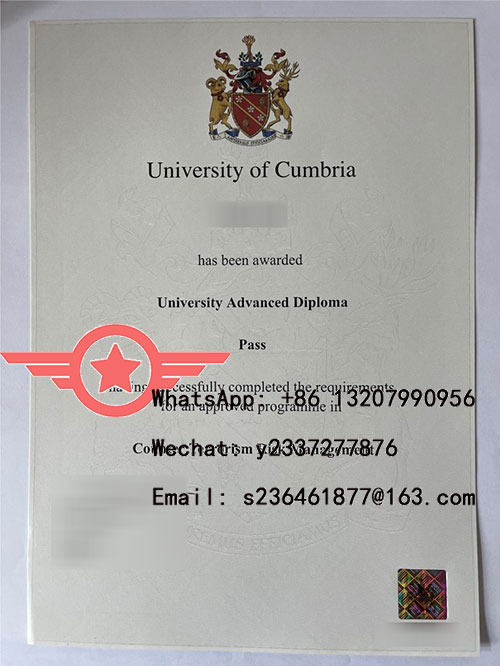 University of Cumbria MBA fake degree sample