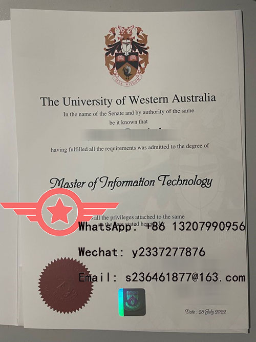 UWA Master of Data Science fake certificate sample