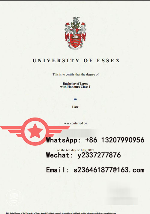 University of Essex LLB fake certificate sample