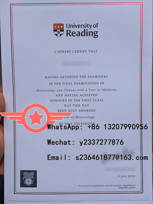University of Reading MSc fake certificate