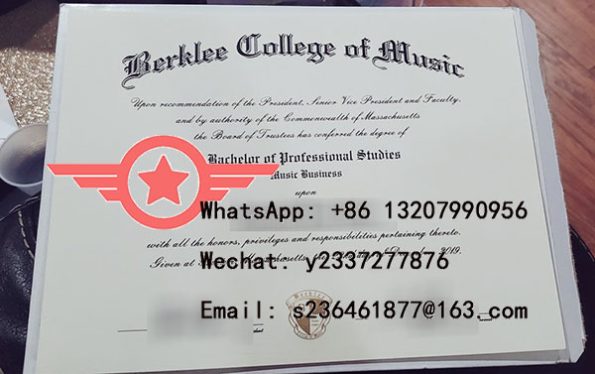 Berklee College of Music Bachelor of Professional Studies fake degree sample