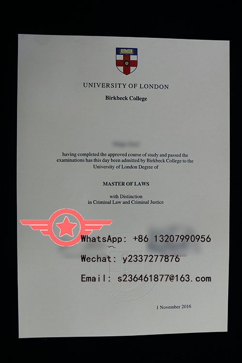 Birkbeck University of London LLM fake degree sample
