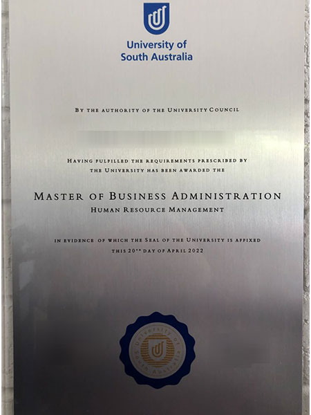 UniSA MBA fake diploma sample