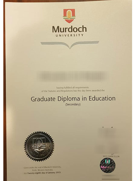 Murdoch University postgraduate education fake diploma sample