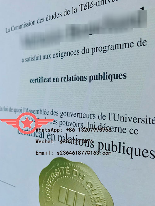 Université TÉLUQ fake certificate