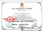 St. Stephen’s University fake certificate sample