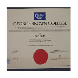 george brown college diploma sample