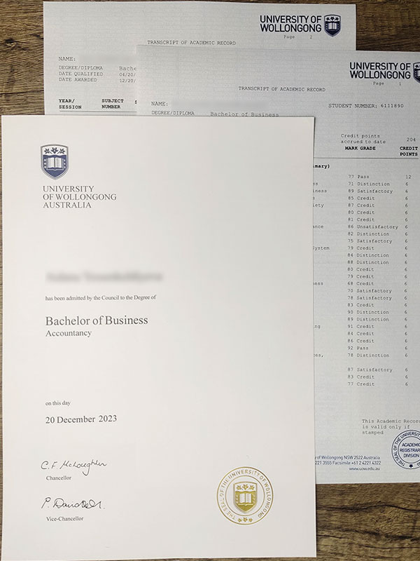 degree samples from the university of wollong