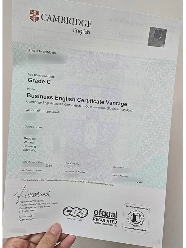 Cambridge English Certificate