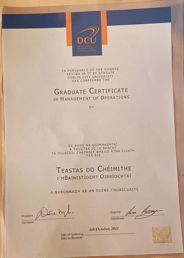 How to order a degree from Dublin City University online DCU Degree Sample